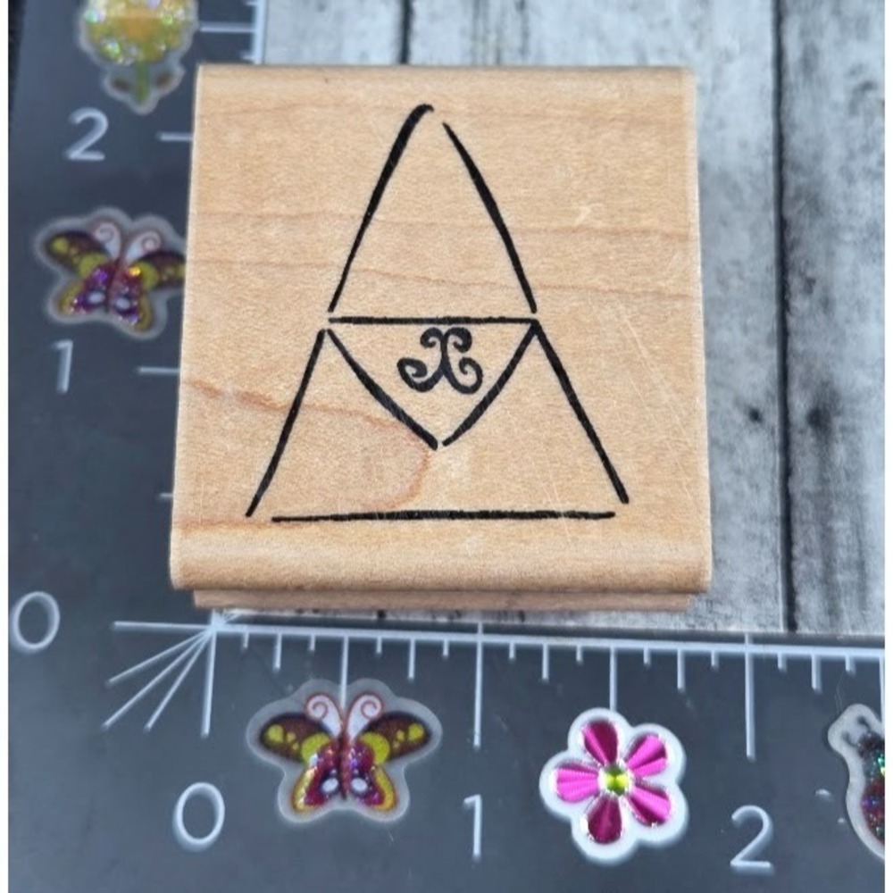 JRL Design Purse Handbag Fashion Rubber Stamp Wood #B101